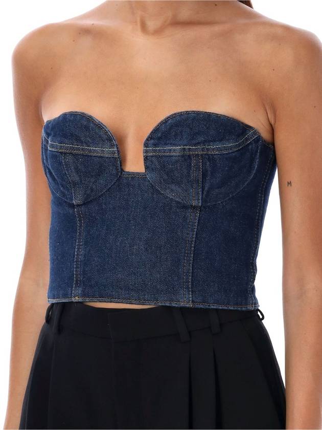 Bustier denim top - MAGDA BUTRYM - BALAAN 3