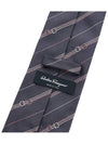 Ferragamo Men's Sprite Gancini Silk Tie 35 0802 BLACK LOGHI RED 0757661 - SALVATORE FERRAGAMO - BALAAN 8