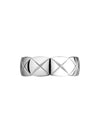 Coco Crush Quilted Motif Small 18K White Gold Ring Silver - CHANEL - BALAAN 5