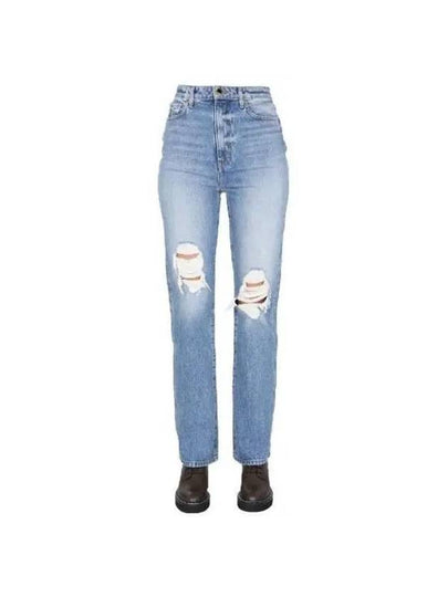 Women s Pants Denim DANIELLE Distressed Cut 1032 042 W908 - KHAITE - BALAAN 2