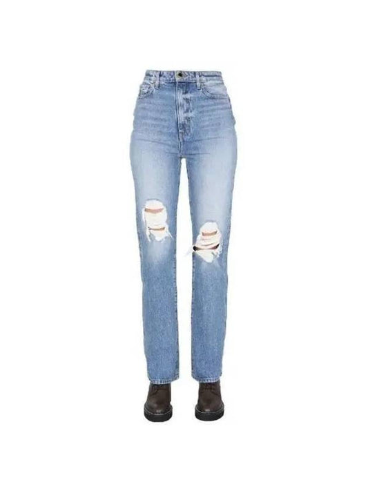 KHAITE Women s Pants Denim DANIELLE Distressed Cut 1032 042 W908 - KATE - BALAAN 2