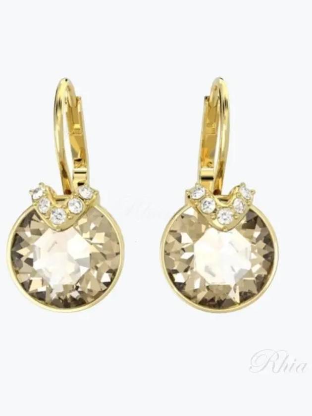 Bella V Drop Earrings Gold - SWAROVSKI - BALAAN 2