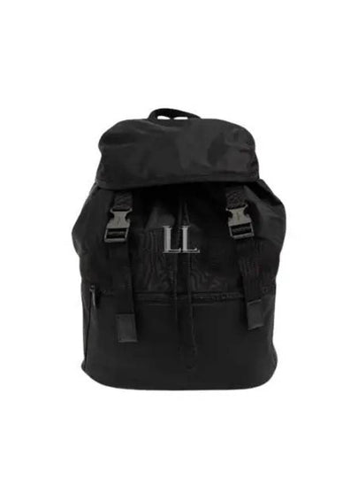 Backpack In Econyl And Vegetable-Tanned Leather Black - SAINT LAURENT - BALAAN 2