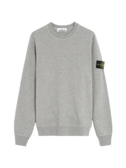 Wappen Patch Crew Neck Sweatshirt Grey - STONE ISLAND - BALAAN 2