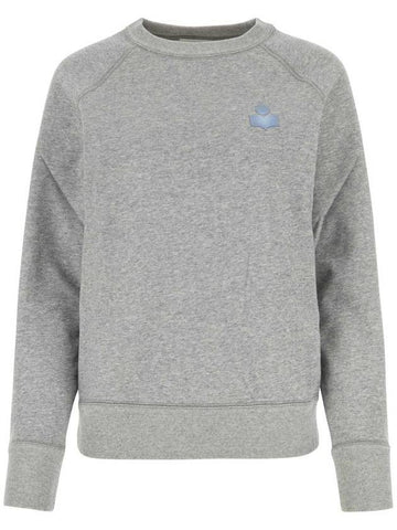 Milla Logo Cotton Sweatshirt Grey - ISABEL MARANT - BALAAN 1