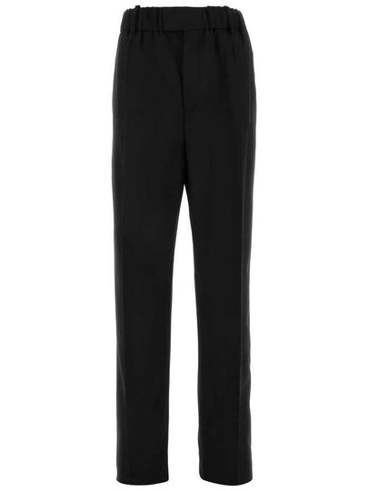 Light Wool Wide Leg Pants Black - BOTTEGA VENETA - BALAAN 2