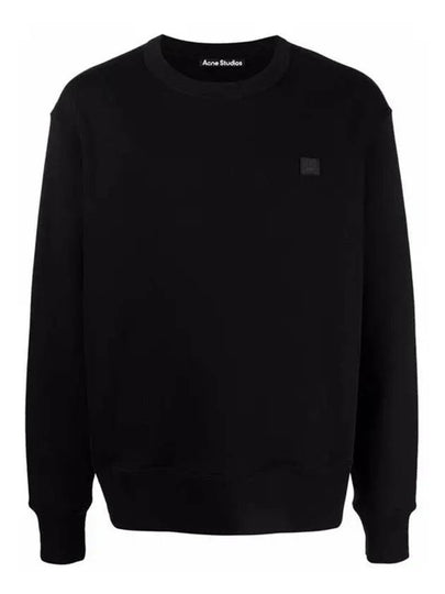 Men's Face Patch Sweatshirt Black - ACNE STUDIOS - BALAAN 2