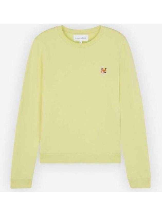 Fox Head Patch Regular Sweatshirt Yellow - MAISON KITSUNE - BALAAN 2