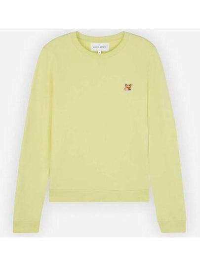 Fox Head Patch Regular Sweatshirt Yellow - MAISON KITSUNE - BALAAN 2