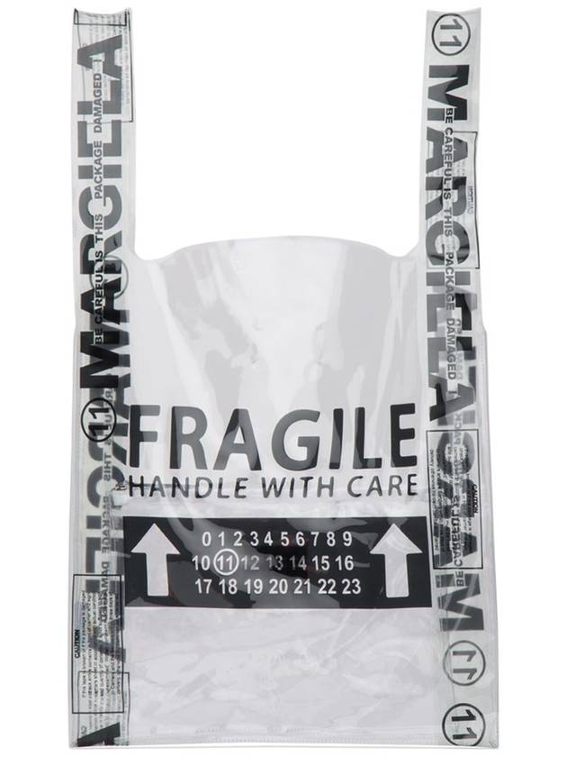 Fragile Number Logo PVC Tote Bag - MAISON MARGIELA - BALAAN 3