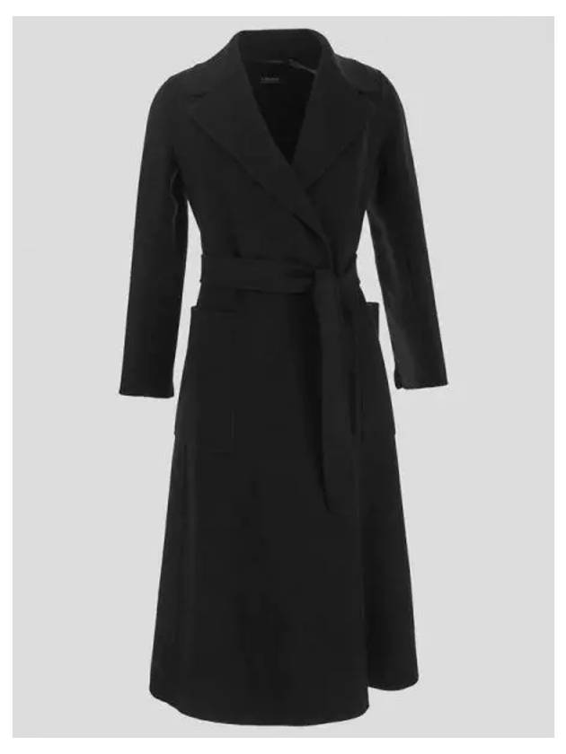 S Max Mara PAOLORE Tie Wool Coat - S MAX MARA - BALAAN 1