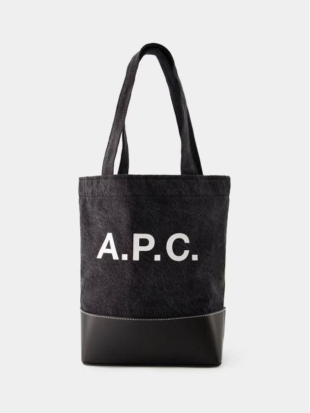 Axel Small Cotton Tote Bag Black - A.P.C. - BALAAN 2