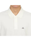 Stretch Piquet Regular Polo Shirt White - CP COMPANY - BALAAN 6