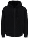 Tilden Fox Fur Zip Up Hoodie Black - MOOSE KNUCKLES - BALAAN 2