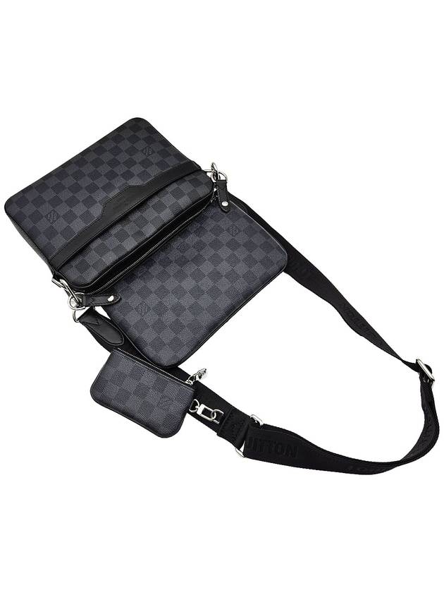 Louis Vuitton N40519 Black Damier Graphite Canvas Trio Messenger Bag - LOUIS VUITTON - BALAAN 5