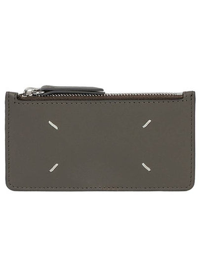 Signature Stitch Zipper Card Wallet Grey - MAISON MARGIELA - BALAAN 2