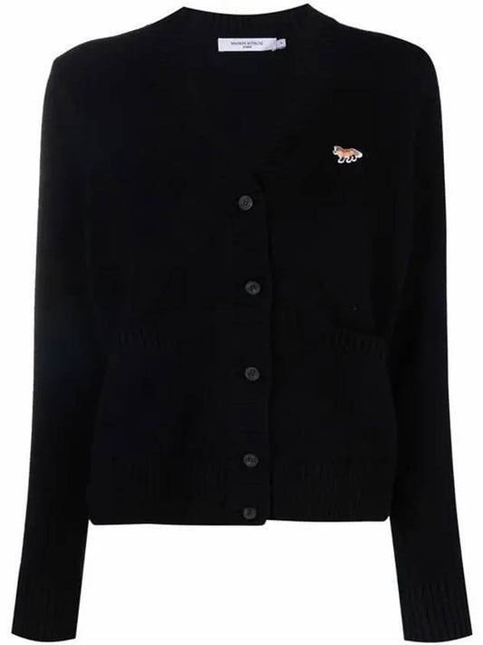 Baby Fox Patch Boxy Cardigan Black - MAISON KITSUNE - BALAAN 2