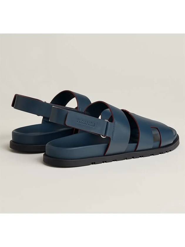 Genius Strap Sandals Blue Celeste Bordeaux - HERMES - BALAAN 3