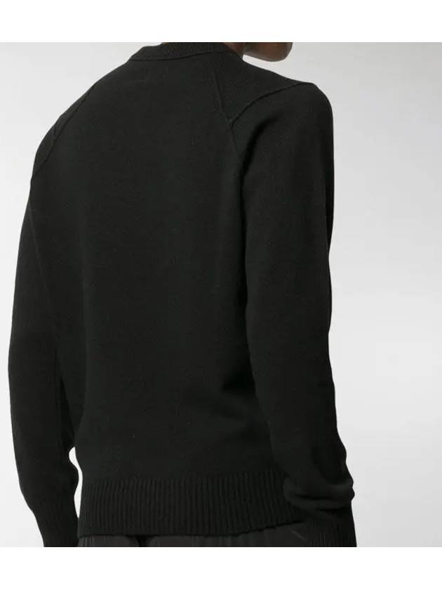 Lens Wappen Wool Knit Top Black - CP COMPANY - BALAAN 6