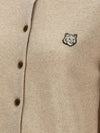 Bold Fox Head Patch Regular Cardigan Beige Melange - MAISON KITSUNE - BALAAN 5