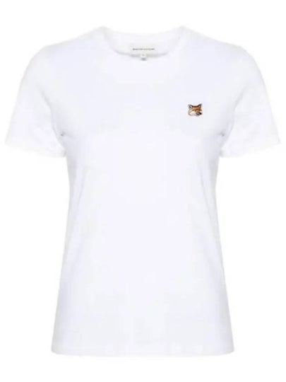 Fox Head Patch Regular Short Sleeve T-Shirt White - MAISON KITSUNE - BALAAN 2