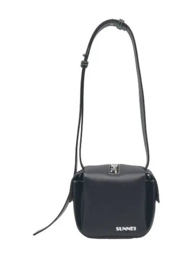 Cubetto Pelle Granata Crossbody Black Bag - SUNNEI - BALAAN 1