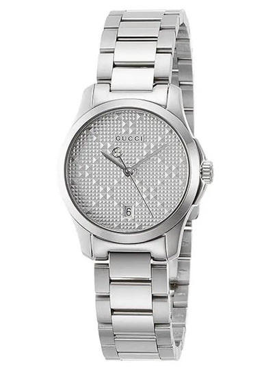 G Timeless Metal 27mm Watch Silver - GUCCI - BALAAN 2