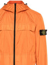 Crinkle Reps Hooded Jacket Orange - STONE ISLAND - BALAAN 3