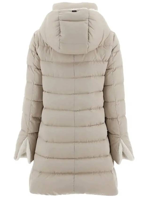 Arendelle Lady Faux Fur Down Padding Light Beige - HERNO - BALAAN 4