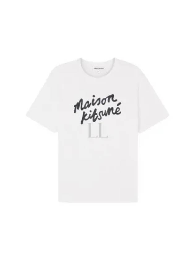 Handwriting Comfort Short Sleeve T-Shirt White - MAISON KITSUNE - BALAAN 2