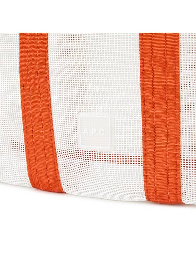 Louise Small Shopper Tote Bag White Orange - A.P.C. - BALAAN 7