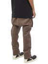 Drop Crotch Cotton Cargo Pants Brown RU02B2379 TE34 - RICK OWENS - BALAAN 3