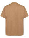 Logo Print Organnic Cotton Short Sleeve T-Shirt Brown - BURBERRY - BALAAN 3