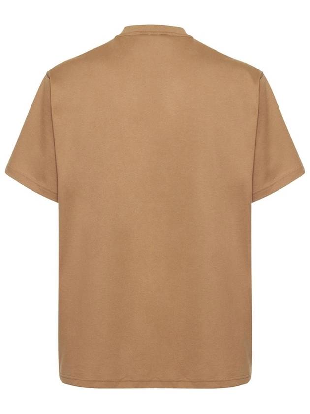 Logo Print Organnic Cotton Short Sleeve T-Shirt Brown - BURBERRY - BALAAN 3