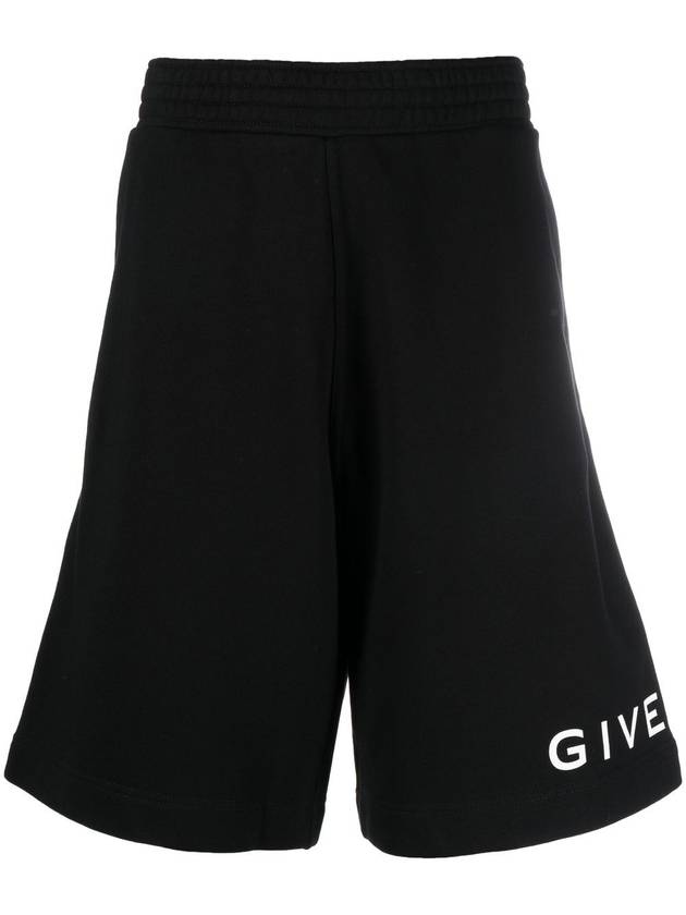 Logo Print Pocket Shorts Black - GIVENCHY - BALAAN 2