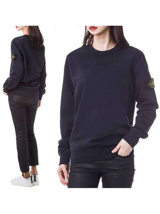 Wappen Patch Crew Neck Sweatshirt Navy - STONE ISLAND - BALAAN 2