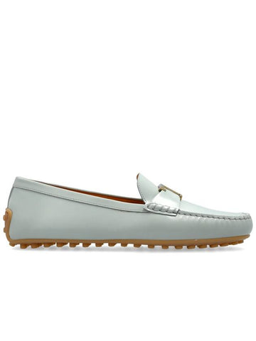 Tod’s Leather Loafers, Women's, Light Blue - TOD'S - BALAAN 1