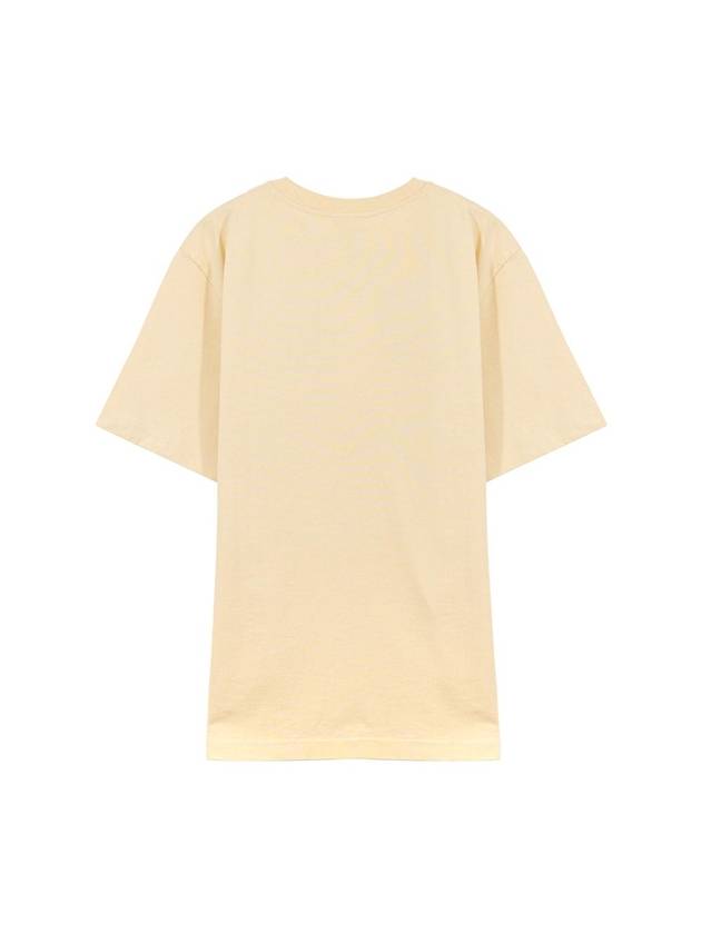 Men's Flash Fox Comfort Short Sleeve T-Shirt Beige - MAISON KITSUNE - BALAAN 6