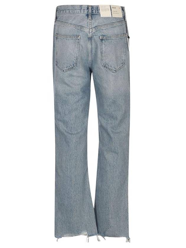 Mid Rise Frayed Hems Bootcut Jeans Blue - AGOLDE - BALAAN 6