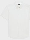 Structured knit Irving short sleeved shirt - THEORY - BALAAN 1