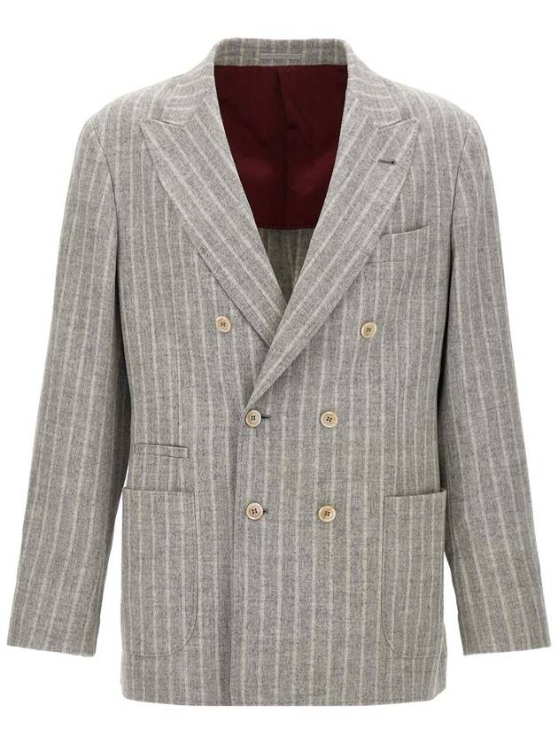 Brunello Cucinelli Pinstripe Blazer - BRUNELLO CUCINELLI - BALAAN 1