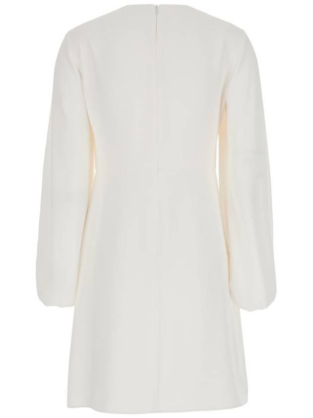 White Cut-Out Short Dress In Light Fabric Woman - P.A.R.O.S.H. - BALAAN 2