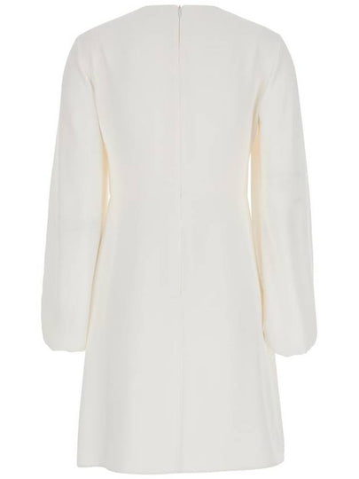 White Cut-Out Short Dress In Light Fabric Woman - P.A.R.O.S.H. - BALAAN 2