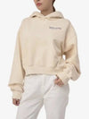 Running Health Club Crop Hoodie Cream - SPORTY & RICH - BALAAN 2