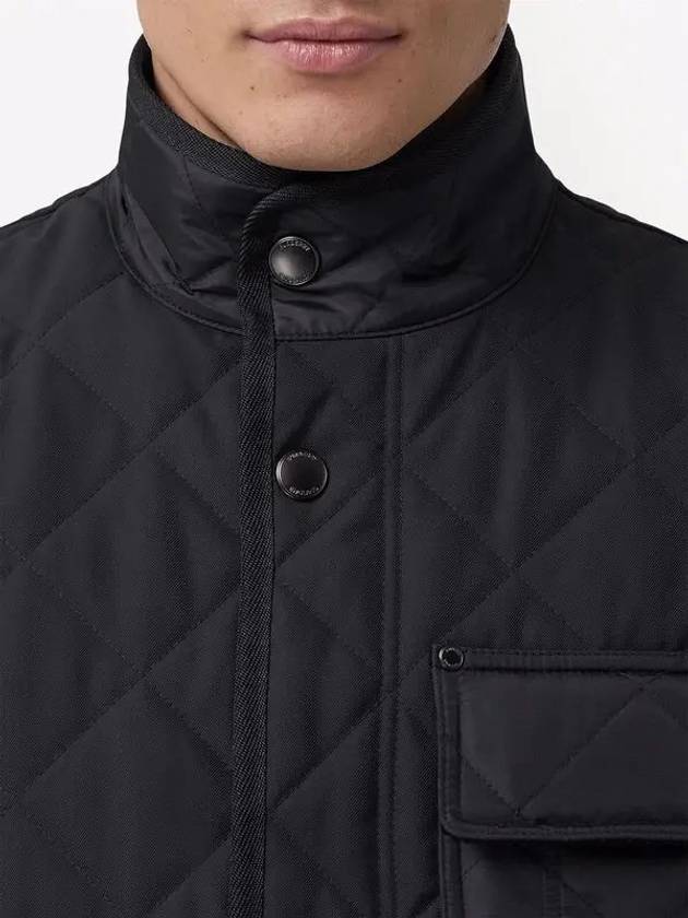 Diamond Quilted Thermoregulated Vest Black - BURBERRY - BALAAN 3