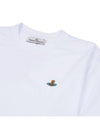 ORB Logo Cotton Short Sleeve T-Shirt White - VIVIENNE WESTWOOD - BALAAN 4