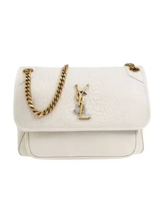 Nikki Medium Chain Shoulder Bag Blanc Vintage - SAINT LAURENT - BALAAN 2