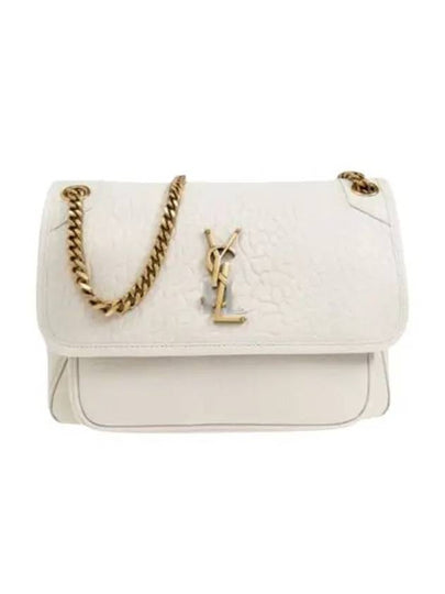 Nikki Medium Chain Shoulder Bag Blanc Vintage - SAINT LAURENT - BALAAN 2