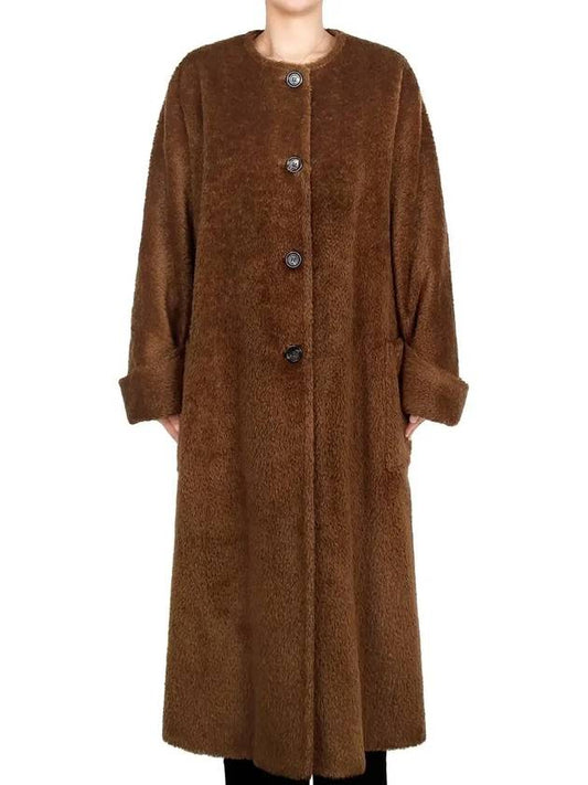 Tobacco Hudson wool coat 002 - MAX MARA - BALAAN 1