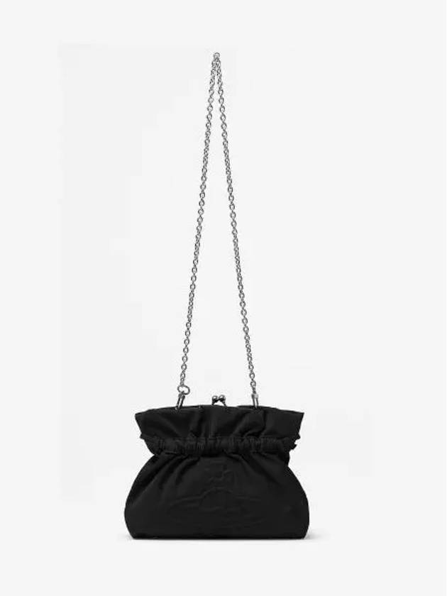 Eva Chain Small Clutch Bag Black - VIVIENNE WESTWOOD - BALAAN 2